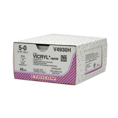 Ράμμα πολυγλακτίνης VICRYL, No 3/0 με βελόνα 31mm στρογγυλή 1/2 Κύκλου 70cm J245H